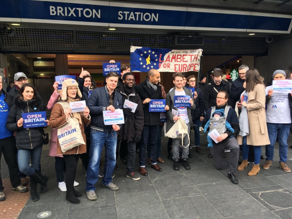 People’s Vote campaigning in Brixton