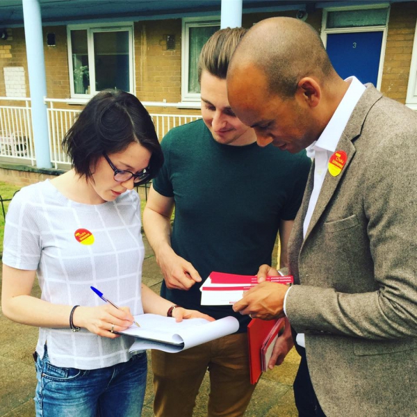 Campaigning in Tulse Hill