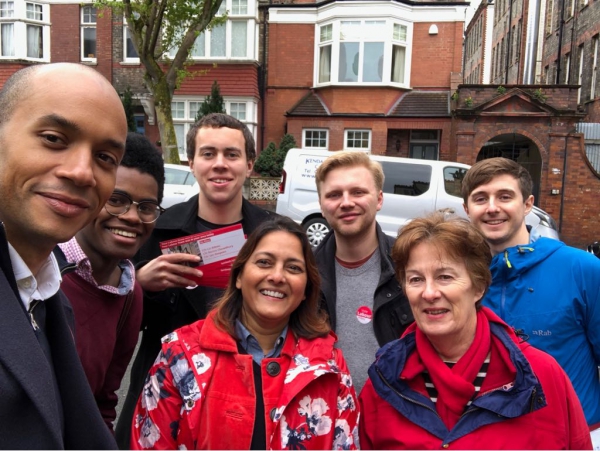 Campaigning in Streatham Hill