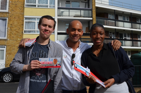Campaigning in Brixton Hill