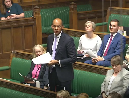 House of Commons - Leaving the European Union Statement