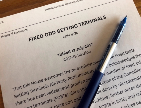 EDM - 1440 Implementation of £2 stake on Fixed Odds Betting Terminals