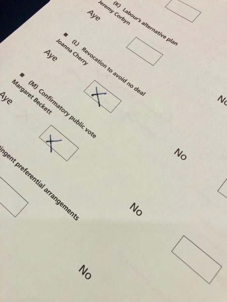 Indicative Votes