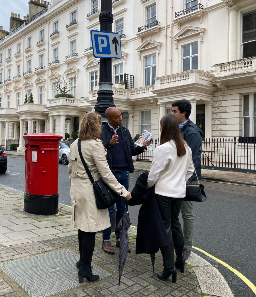 Campaigning in Belgravia