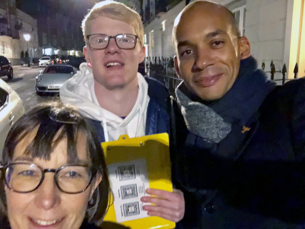 Campaigning in Knightsbridge Campaigning in Knightsbridge